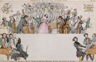 Foress Musikalischer Umschlag, veröffentlicht von Messrs Fores, ca. 1840 von English School
